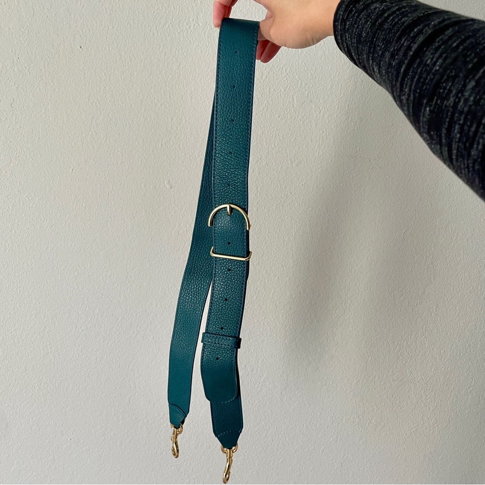 Cuyana Mini Easy Zipper Tote in Deep Ocean/Jade - Picture 8 of 10